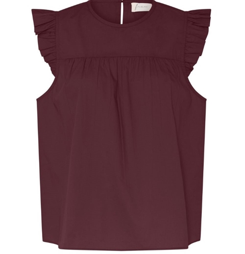 FRAU STOCKHOLM SL TOP RED MAHOGANY